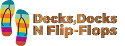 decks docks n flip flops logo